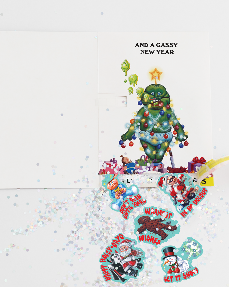 Garbage Pail Kids "Merry Burpmas" Christmas Card