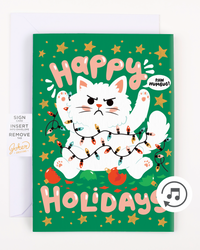 Endless Happy Holidays Card with Glitter