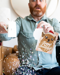 Endless Dog Christmas Card with Glitter