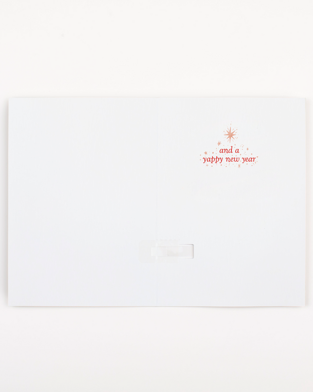 Endless Dog Christmas Card with Glitter