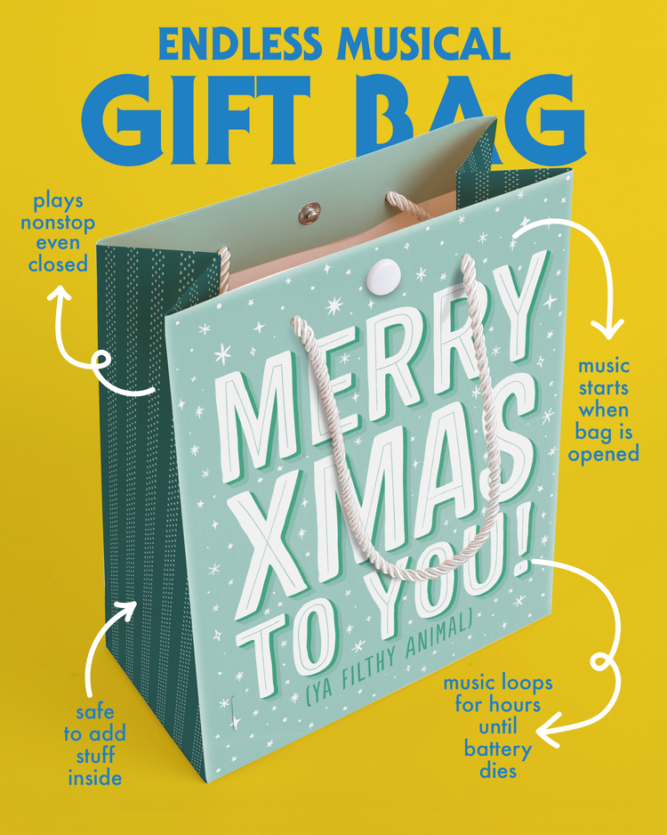 Endless Meowy Christmas Gift Bag