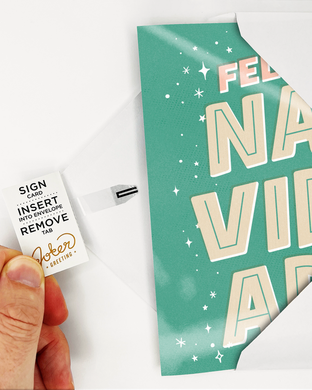 Endless Feliz Navidad Card with Glitter