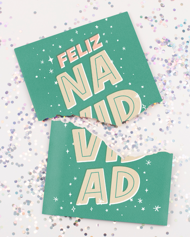 Endless Feliz Navidad Card with Glitter