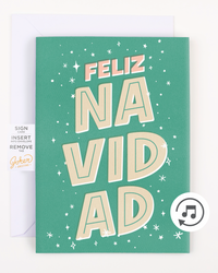 Endless Feliz Navidad Card with Glitter