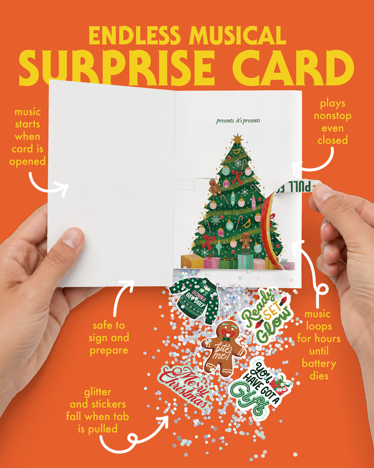Endless Christmas Glitter and Sticker Surprise Card