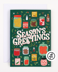 Seasons Greetings Glitter and Sticker Surprise Card