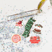 Seasons Greetings Glitter and Sticker Surprise Card