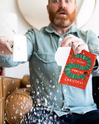 Endless Woofing Christmas Card with Glitter