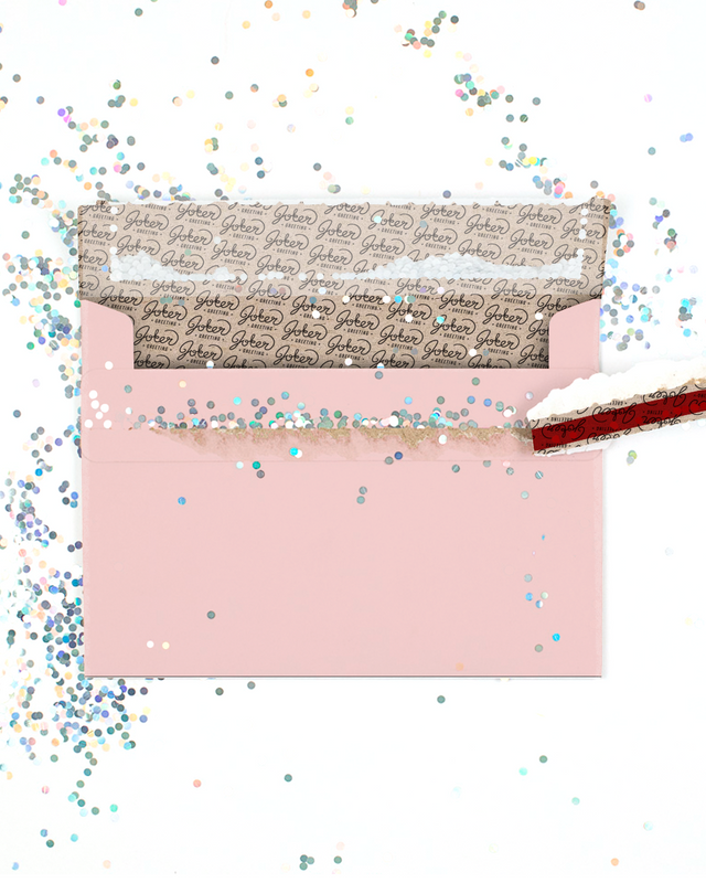 Glitter Trap Blush Envelope (1-Pack)