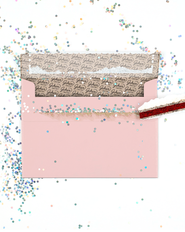 Glitter Trap Blush Envelope (1-Pack)