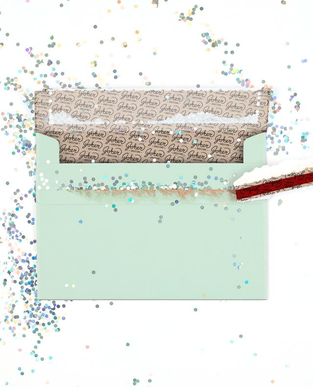 Glitter Trap Mint Envelope (1-Pack)