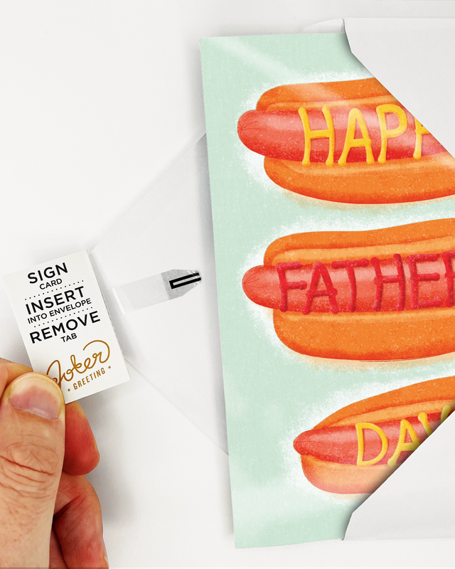 Endless Dad, Dad, Dad, Father's Day Card with glitter