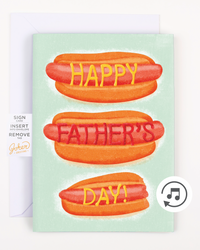 Endless Dad, Dad, Dad, Father's Day Card with glitter