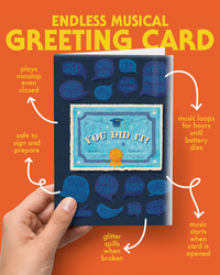 Endless Off-tune Graduation Card with Glitter