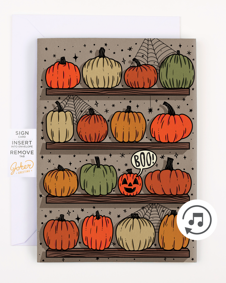 Endless Halloween Scream Card with Glitter
