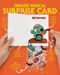 Endless Halloween Card with Glitter and Sticker Surprise