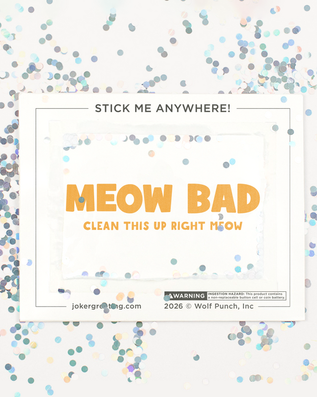 Hide & Prank Meowy Glitter Trap