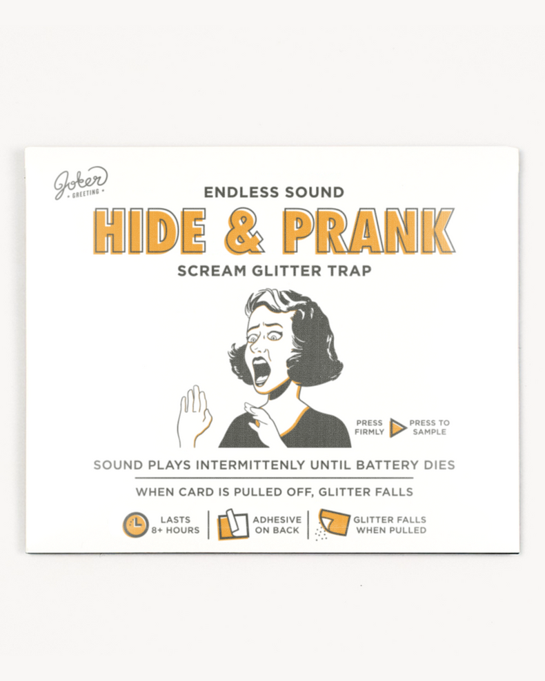Hide and Prank Scream Glitter Trap