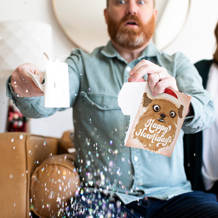 Endless Dog Christmas With Glitter