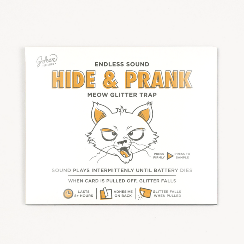 Hide & Prank Meowy Glitter Trap