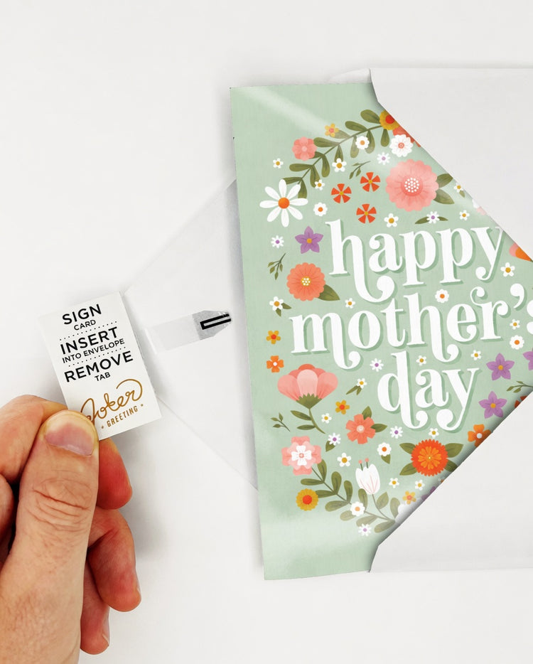 Endless Baby Cry Mother's Day Card with Glitter