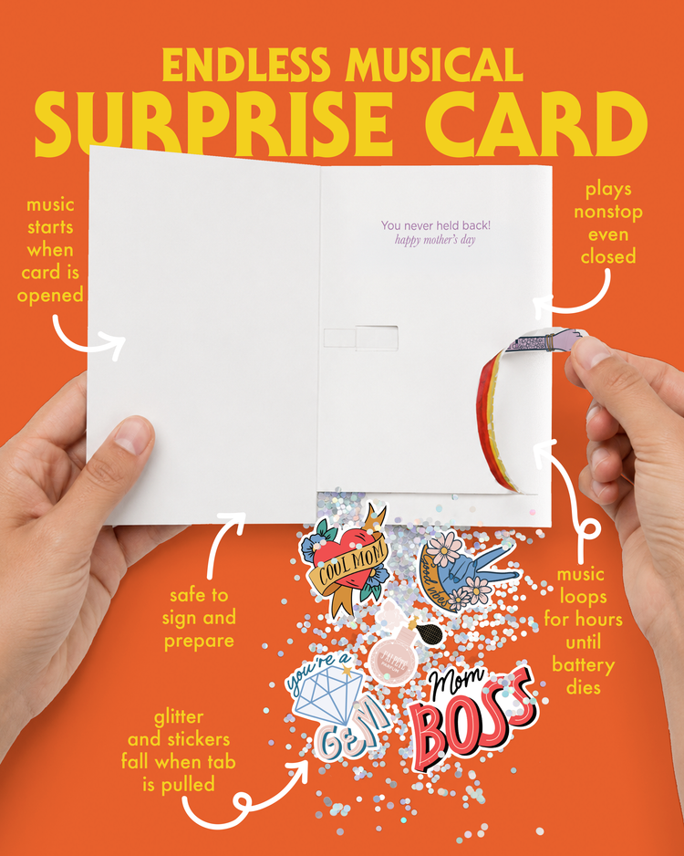 Endless Mother's Day Fart Card with Pull Surprise
