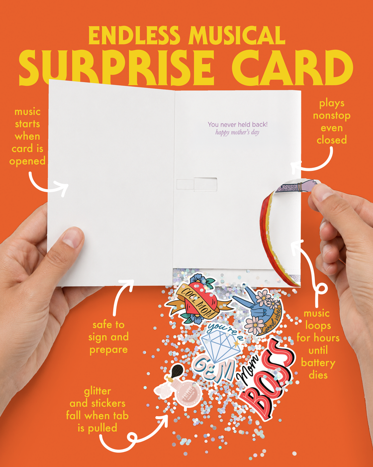 Endless Mother's Day Fart Card with Pull Surprise