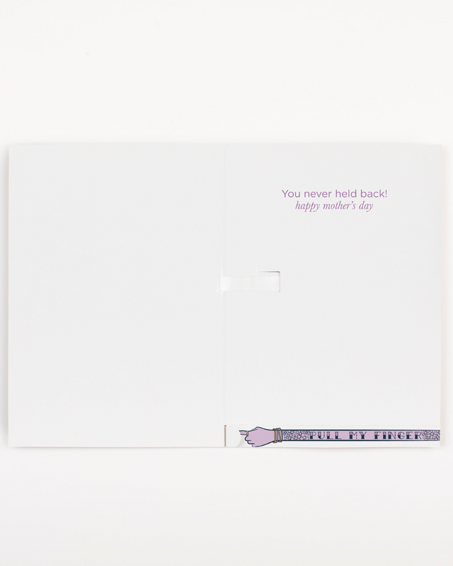 Endless Mother's Day Fart Card with Pull Surprise