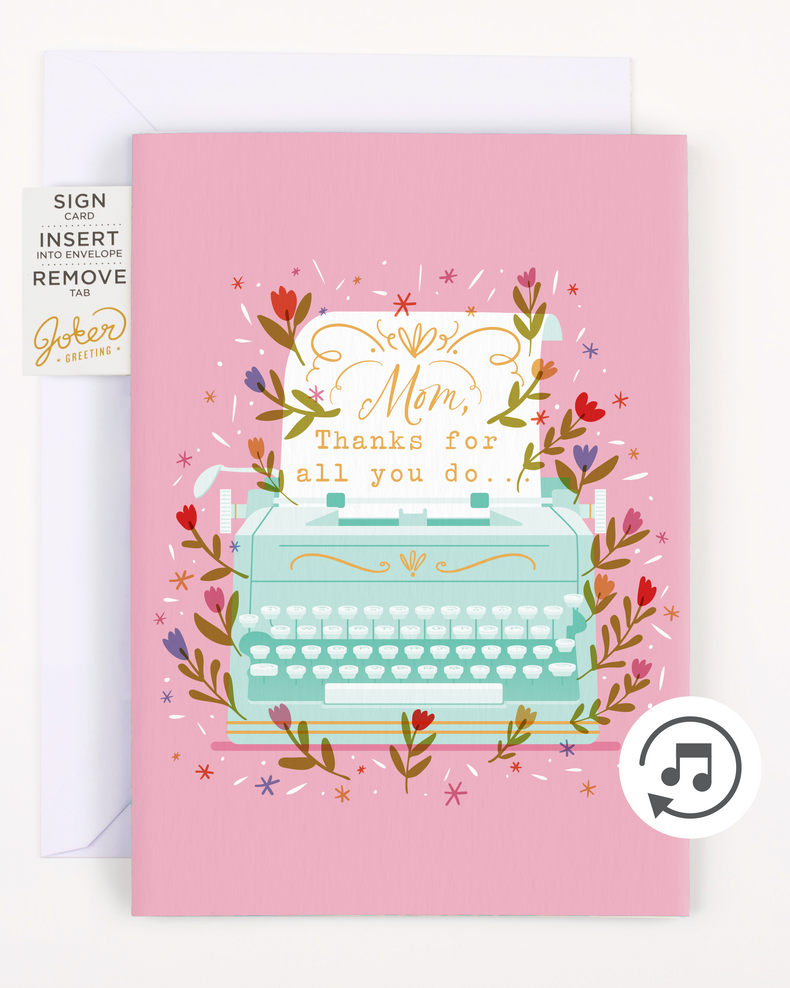 Endless Best Mother's Day Card with Glitter and Sticker Surprise
