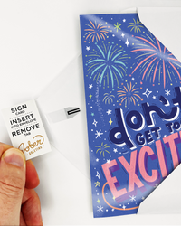 Endless NSFW Moaning Congrats Card with Glitter