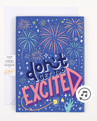 Endless NSFW Moaning Congrats Card with Glitter