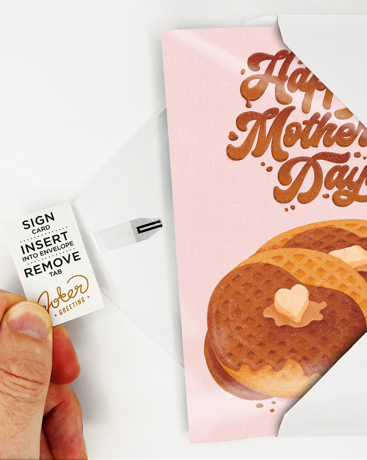 Endless "Never Gonna Give You Up" Mother's Day Card with Glitter