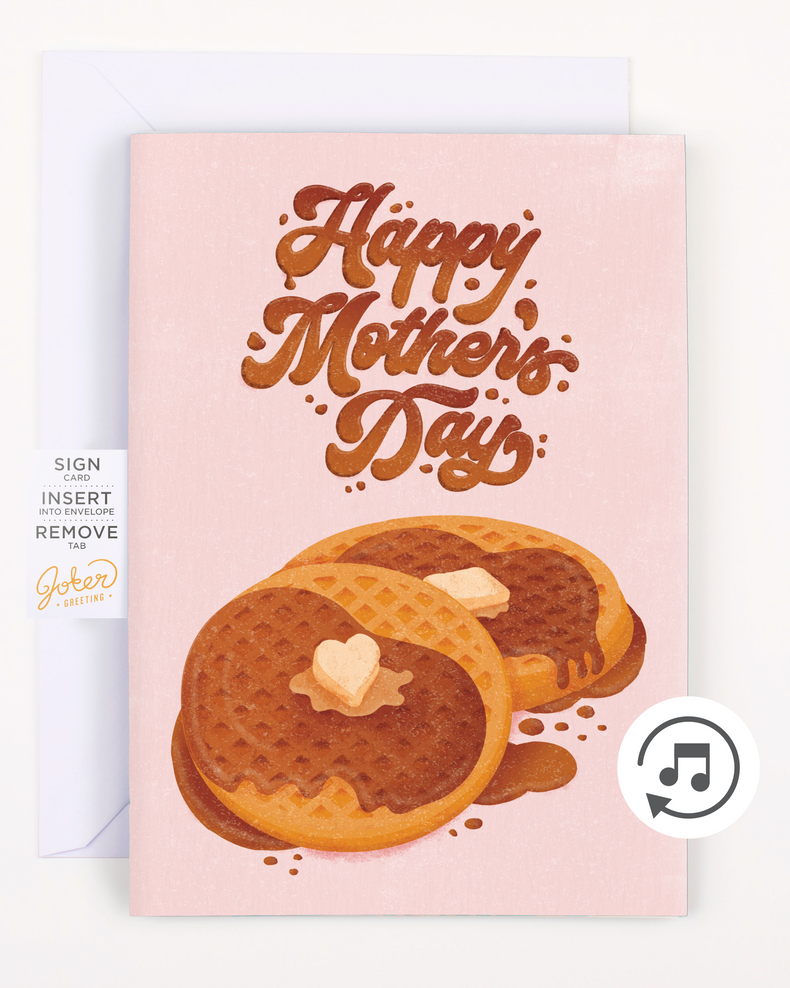 Endless "Never Gonna Give You Up" Mother's Day Card with Glitter