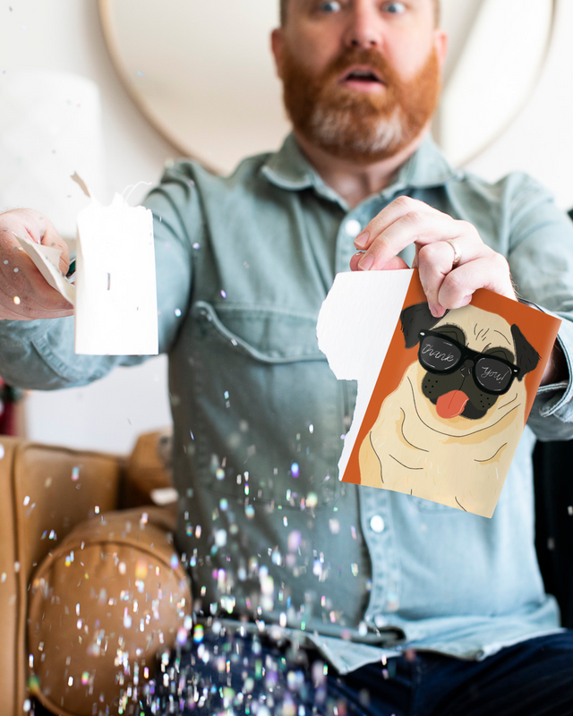 Endless Never Gonna Give You Up Thank You Card With Glitter