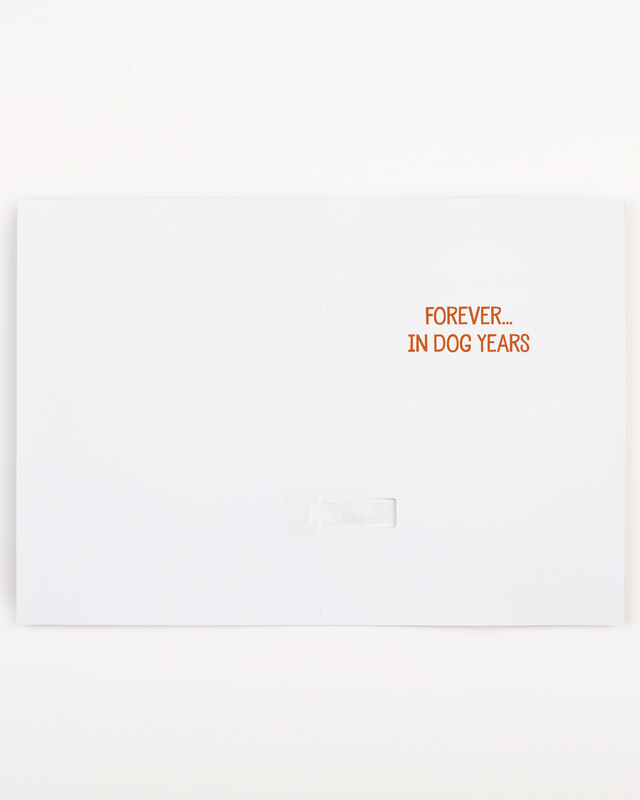 Endless Never Gonna Give You Up Thank You Card With Glitter