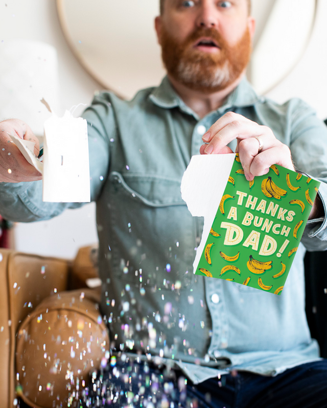 Endless Thank You Dad Card with Glitter