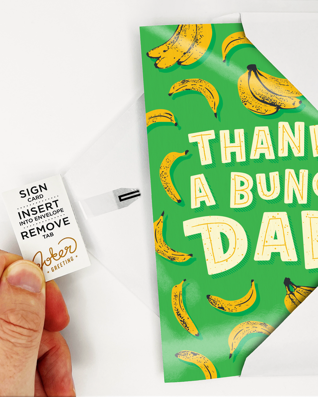 Endless Thank You Dad Card with Glitter