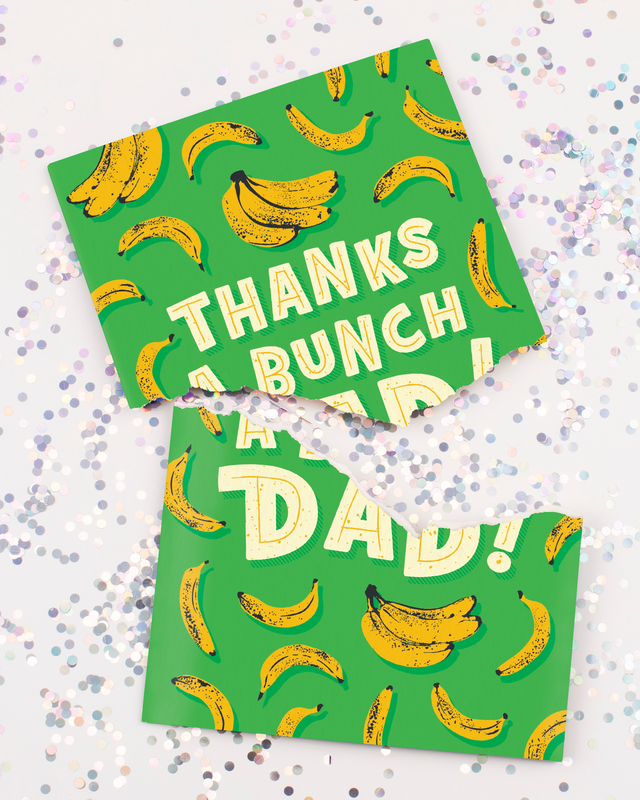 Endless Thank You Dad Card with Glitter