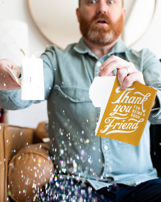 Endless Thank You Card with Glitter