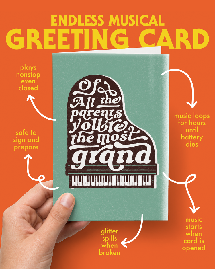 Endless Thank You Grandparent Card with Glitter