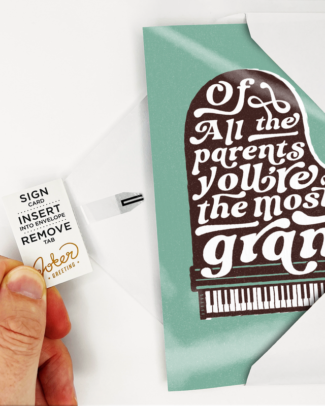 Endless Thank You Grandparent Card with Glitter
