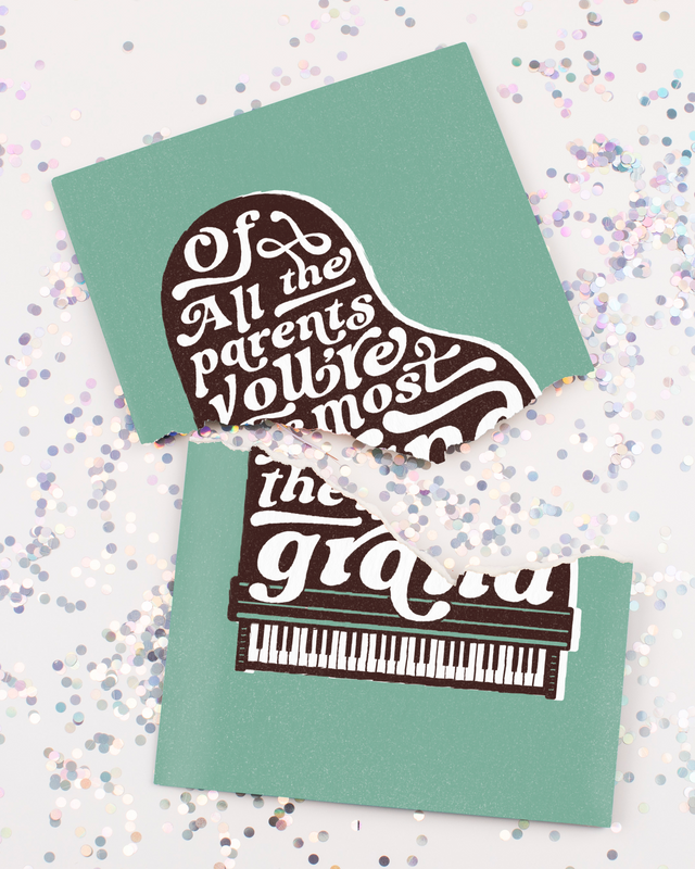 Endless Thank You Grandparent Card with Glitter