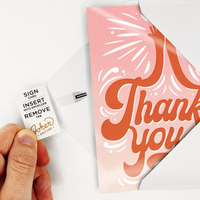Endless High-Pitched Thank You with Glitter