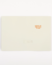 Endless High-Pitched Thank You Card with Glitter
