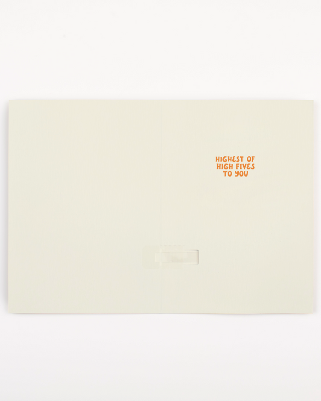 Endless High-Pitched Thank You Card with Glitter