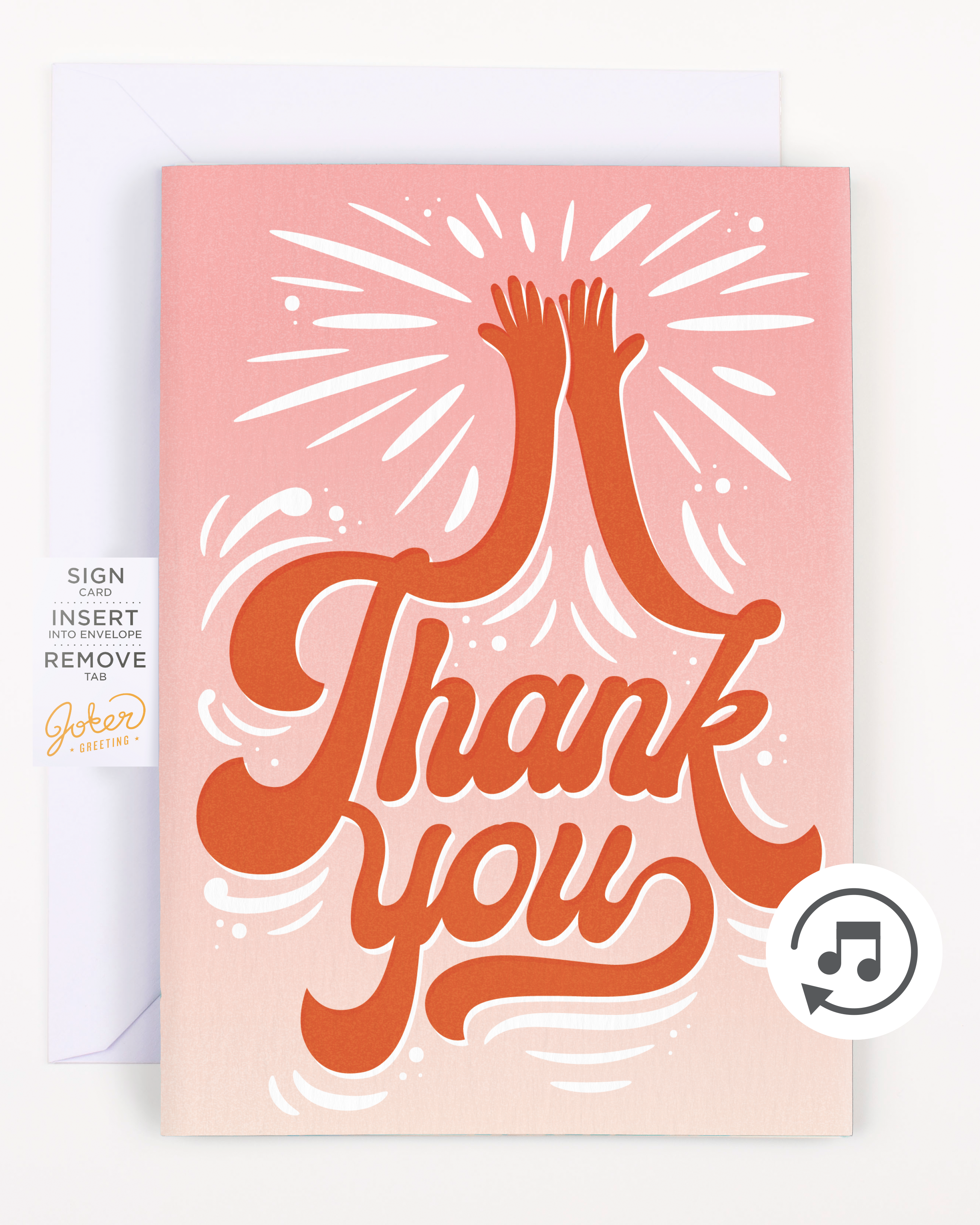 fantastics thankyouカード Endless High-Pitched Thank You Card | Joker Greeting