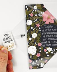 Endless Thank You Mom Card with Glitter