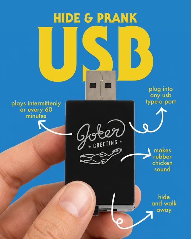 USB Rubber Chicken Prank