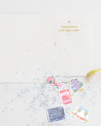 Endless Just Married Card With Glitter