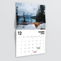 2026 Calendar: Dogs Pooping in Beautiful Places